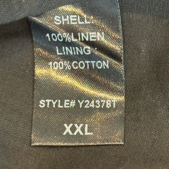 Tuckernuck Linen Lea Mini Dress Black XXL NWT Shift Bow Back Strap Sleeveless - Picture 13 of 14